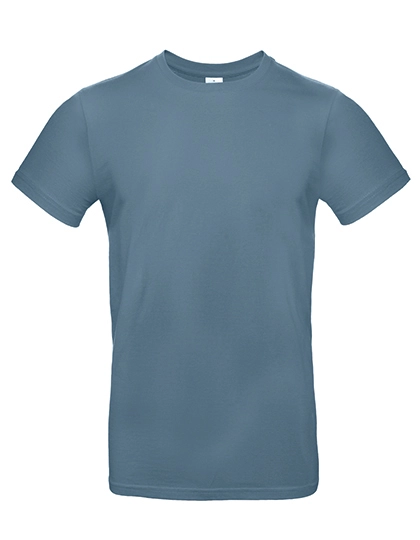 T-Shirt #E190 zum Besticken und Bedrucken in der Farbe Stone Blue mit Ihren Logo, Schriftzug oder Motiv.