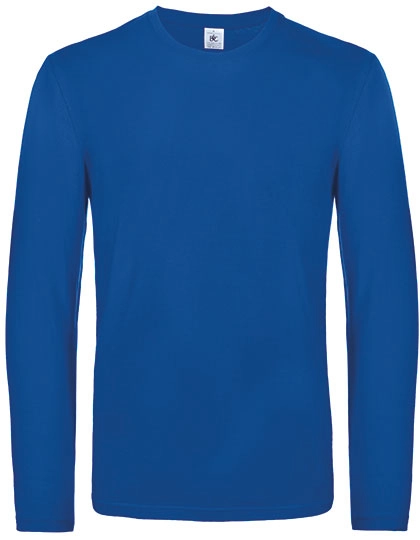 Men´s T-Shirt #E190 Long Sleeve zum Besticken und Bedrucken in der Farbe Royal Blue mit Ihren Logo, Schriftzug oder Motiv.