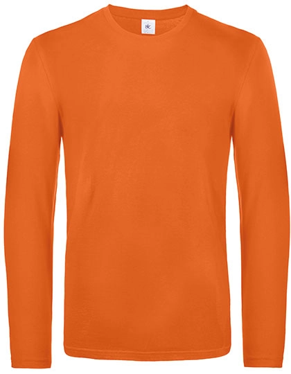 Men´s T-Shirt #E190 Long Sleeve zum Besticken und Bedrucken in der Farbe Urban Orange mit Ihren Logo, Schriftzug oder Motiv.