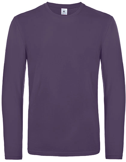 Men´s T-Shirt #E190 Long Sleeve zum Besticken und Bedrucken in der Farbe Urban Purple mit Ihren Logo, Schriftzug oder Motiv.