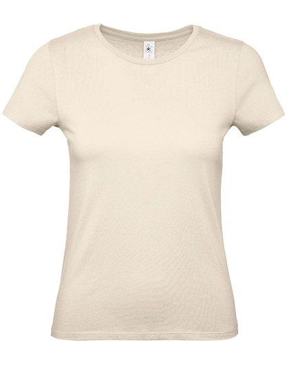 Women´s T-Shirt #E150 zum Besticken und Bedrucken in der Farbe Natural mit Ihren Logo, Schriftzug oder Motiv.