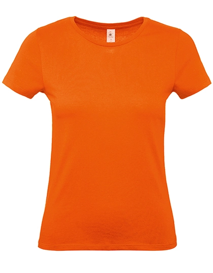 Women´s T-Shirt #E150 zum Besticken und Bedrucken in der Farbe Orange mit Ihren Logo, Schriftzug oder Motiv.