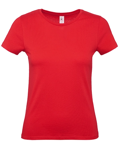 Women´s T-Shirt #E150 zum Besticken und Bedrucken in der Farbe Red mit Ihren Logo, Schriftzug oder Motiv.