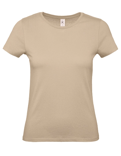Women´s T-Shirt #E150 zum Besticken und Bedrucken in der Farbe Sand mit Ihren Logo, Schriftzug oder Motiv.