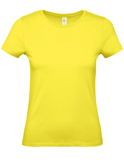 Women´s T-Shirt #E150 zum Besticken und Bedrucken in der Farbe Solar Yellow mit Ihren Logo, Schriftzug oder Motiv.