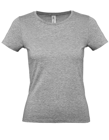 Women´s T-Shirt #E150 zum Besticken und Bedrucken in der Farbe Sport Grey (Heather) mit Ihren Logo, Schriftzug oder Motiv.