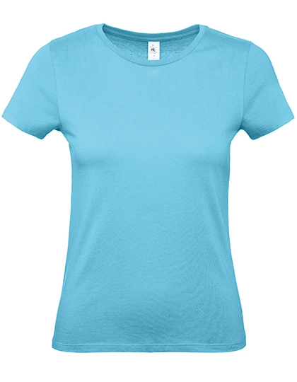 Women´s T-Shirt #E150 zum Besticken und Bedrucken in der Farbe Turquoise mit Ihren Logo, Schriftzug oder Motiv.