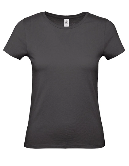 Women´s T-Shirt #E150 zum Besticken und Bedrucken in der Farbe Used Black mit Ihren Logo, Schriftzug oder Motiv.