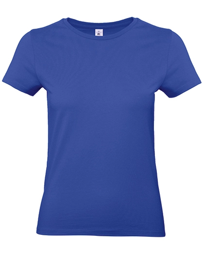 Women´s T-Shirt #E190 zum Besticken und Bedrucken in der Farbe Cobalt Blue mit Ihren Logo, Schriftzug oder Motiv.