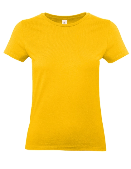Women´s T-Shirt #E190 zum Besticken und Bedrucken in der Farbe Gold mit Ihren Logo, Schriftzug oder Motiv.