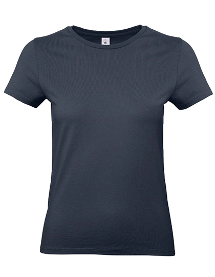 Women´s T-Shirt #E190 zum Besticken und Bedrucken in der Farbe Navy mit Ihren Logo, Schriftzug oder Motiv.