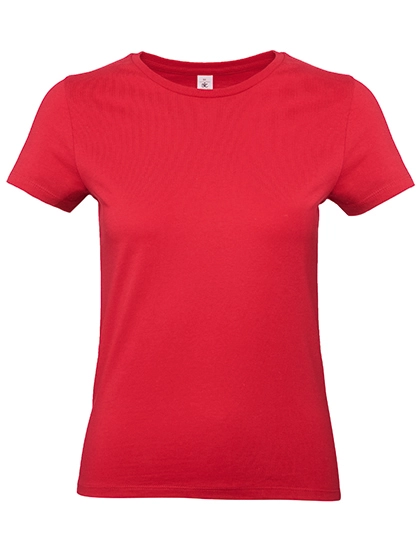 Women´s T-Shirt #E190 zum Besticken und Bedrucken in der Farbe Red mit Ihren Logo, Schriftzug oder Motiv.