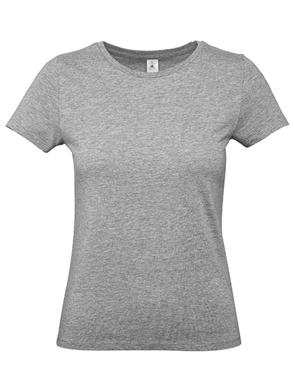 Women´s T-Shirt #E190 zum Besticken und Bedrucken in der Farbe Sport Grey (Heather) mit Ihren Logo, Schriftzug oder Motiv.