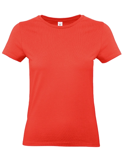 Women´s T-Shirt #E190 zum Besticken und Bedrucken in der Farbe Sunset Orange mit Ihren Logo, Schriftzug oder Motiv.
