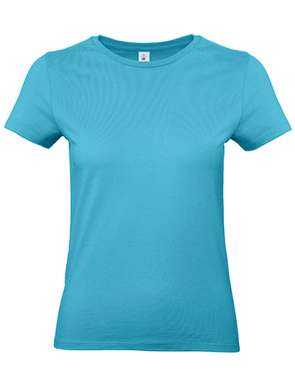 Women´s T-Shirt #E190 zum Besticken und Bedrucken in der Farbe Swimming Pool mit Ihren Logo, Schriftzug oder Motiv.