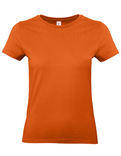 Women´s T-Shirt #E190 zum Besticken und Bedrucken in der Farbe Urban Orange mit Ihren Logo, Schriftzug oder Motiv.