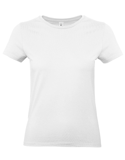Women´s T-Shirt #E190 zum Besticken und Bedrucken in der Farbe White mit Ihren Logo, Schriftzug oder Motiv.