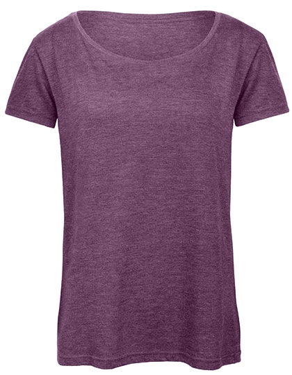 Women´s Triblend T-Shirt zum Besticken und Bedrucken in der Farbe Heather Purple mit Ihren Logo, Schriftzug oder Motiv.