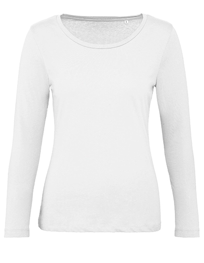 Inspire Long Sleeve T /Women_° zum Besticken und Bedrucken in der Farbe White mit Ihren Logo, Schriftzug oder Motiv.