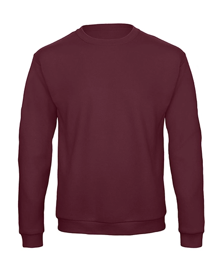 ID.202 50/50 Sweatshirt zum Besticken und Bedrucken in der Farbe Burgundy mit Ihren Logo, Schriftzug oder Motiv.