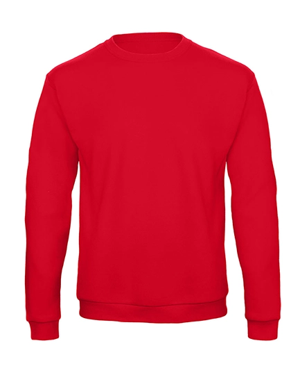 ID.202 50/50 Sweatshirt zum Besticken und Bedrucken in der Farbe Red mit Ihren Logo, Schriftzug oder Motiv.