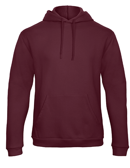 ID.203 50/50 Hooded Sweatshirt zum Besticken und Bedrucken in der Farbe Burgundy mit Ihren Logo, Schriftzug oder Motiv.
