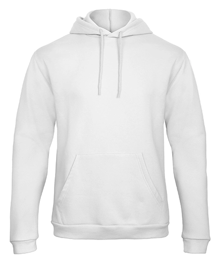 ID.203 50/50 Hooded Sweatshirt zum Besticken und Bedrucken in der Farbe White mit Ihren Logo, Schriftzug oder Motiv.