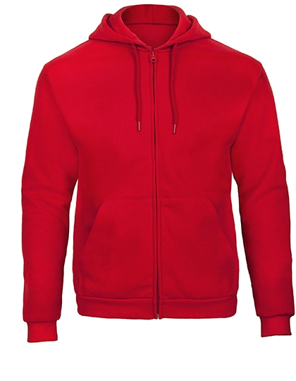 ID.205 Sweat-Jacket 50/50 zum Besticken und Bedrucken in der Farbe Red mit Ihren Logo, Schriftzug oder Motiv.