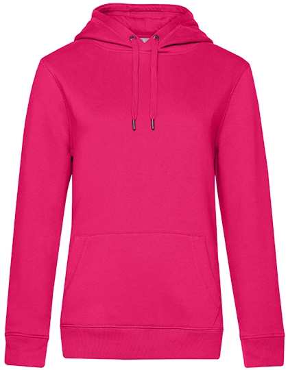 QUEEN Hooded Sweat_° zum Besticken und Bedrucken in der Farbe Magenta Pink mit Ihren Logo, Schriftzug oder Motiv.