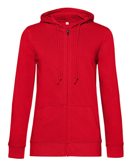Inspire Zipped Hood Jacket /Women_° zum Besticken und Bedrucken in der Farbe Red mit Ihren Logo, Schriftzug oder Motiv.