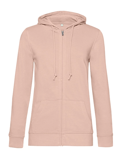 Inspire Zipped Hood Jacket /Women_° zum Besticken und Bedrucken in der Farbe Soft Rose mit Ihren Logo, Schriftzug oder Motiv.