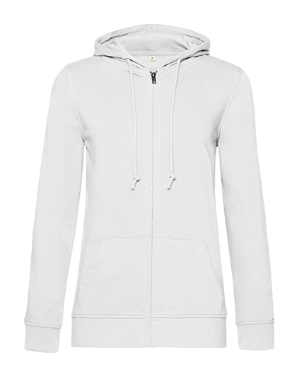 Inspire Zipped Hood Jacket /Women_° zum Besticken und Bedrucken in der Farbe White mit Ihren Logo, Schriftzug oder Motiv.
