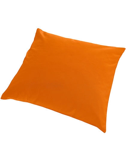 Cushion Cover Canvas With Zip 50 x 50 cm zum Besticken und Bedrucken in der Farbe Sunny Orange (Orange) mit Ihren Logo, Schriftzug oder Motiv.