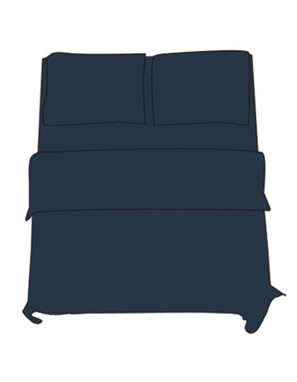 Pillow Case - 80 x 80 cm zum Besticken und Bedrucken in der Farbe Dark Blue mit Ihren Logo, Schriftzug oder Motiv.