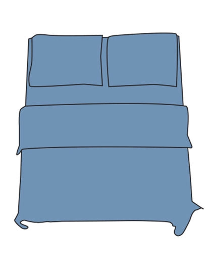 Pillow Case - 80 x 80 cm zum Besticken und Bedrucken in der Farbe Soft Blue mit Ihren Logo, Schriftzug oder Motiv.