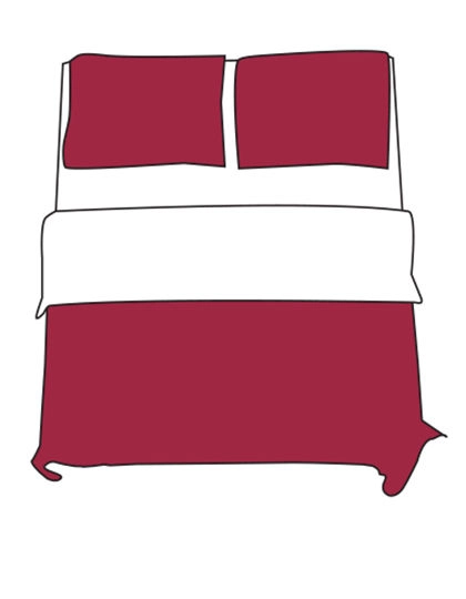 Pillow Case - 80 x 80 cm zum Besticken und Bedrucken in der Farbe White-Jester Red mit Ihren Logo, Schriftzug oder Motiv.