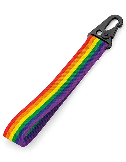 Brandable Key Clip zum Besticken und Bedrucken in der Farbe Rainbow mit Ihren Logo, Schriftzug oder Motiv.