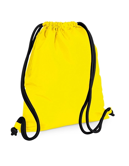 Icon Gymsac zum Besticken und Bedrucken in der Farbe Yellow-Black mit Ihren Logo, Schriftzug oder Motiv.