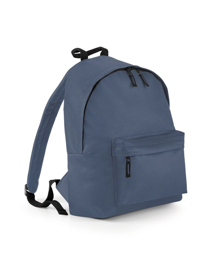 Original Fashion Backpack zum Besticken und Bedrucken in der Farbe Airforce Blue-Graphite Grey mit Ihren Logo, Schriftzug oder Motiv.