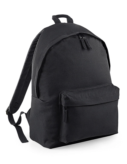 Original Fashion Backpack zum Besticken und Bedrucken in der Farbe Black-Black mit Ihren Logo, Schriftzug oder Motiv.