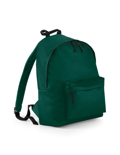 Original Fashion Backpack zum Besticken und Bedrucken in der Farbe Bottle Green mit Ihren Logo, Schriftzug oder Motiv.
