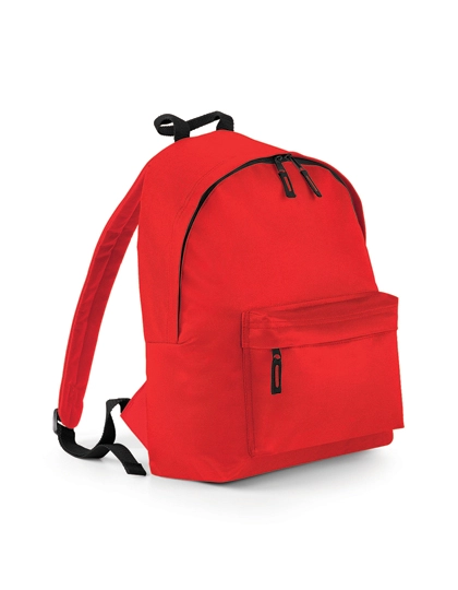 Original Fashion Backpack zum Besticken und Bedrucken in der Farbe Bright Red mit Ihren Logo, Schriftzug oder Motiv.