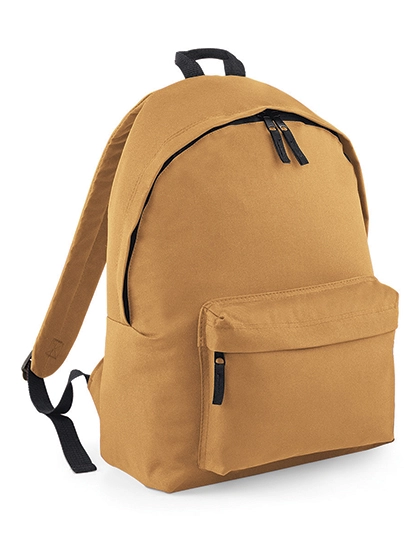 Original Fashion Backpack zum Besticken und Bedrucken in der Farbe Caramel mit Ihren Logo, Schriftzug oder Motiv.