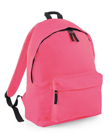 Original Fashion Backpack zum Besticken und Bedrucken in der Farbe Fluorescent Pink mit Ihren Logo, Schriftzug oder Motiv.
