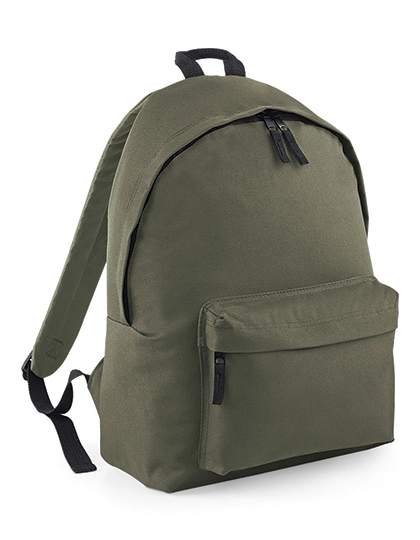 Original Fashion Backpack zum Besticken und Bedrucken in der Farbe Olive Green mit Ihren Logo, Schriftzug oder Motiv.