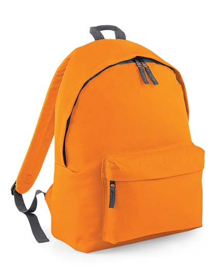 Original Fashion Backpack zum Besticken und Bedrucken in der Farbe Orange-Graphite Grey mit Ihren Logo, Schriftzug oder Motiv.