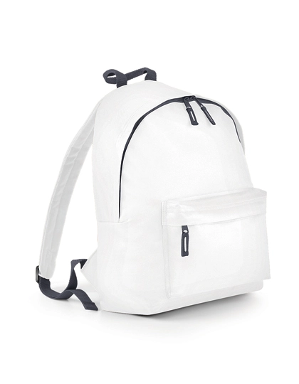 Original Fashion Backpack zum Besticken und Bedrucken in der Farbe White-Graphite Grey mit Ihren Logo, Schriftzug oder Motiv.
