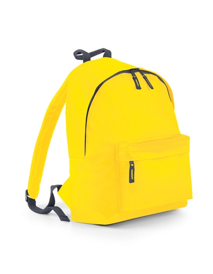 Original Fashion Backpack zum Besticken und Bedrucken in der Farbe Yellow-Graphite Grey mit Ihren Logo, Schriftzug oder Motiv.
