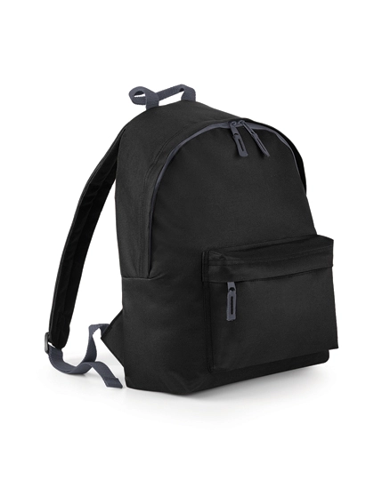 Junior Fashion Backpack zum Besticken und Bedrucken in der Farbe Black mit Ihren Logo, Schriftzug oder Motiv.