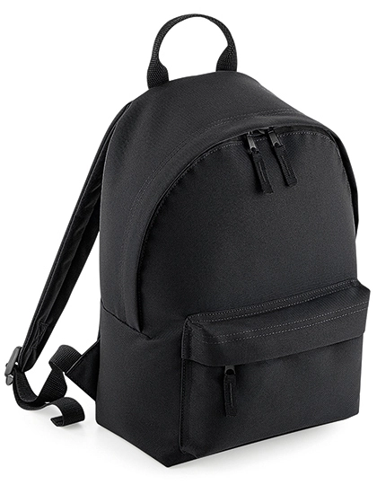Mini Fashion Backpack zum Besticken und Bedrucken in der Farbe Black-Black mit Ihren Logo, Schriftzug oder Motiv.